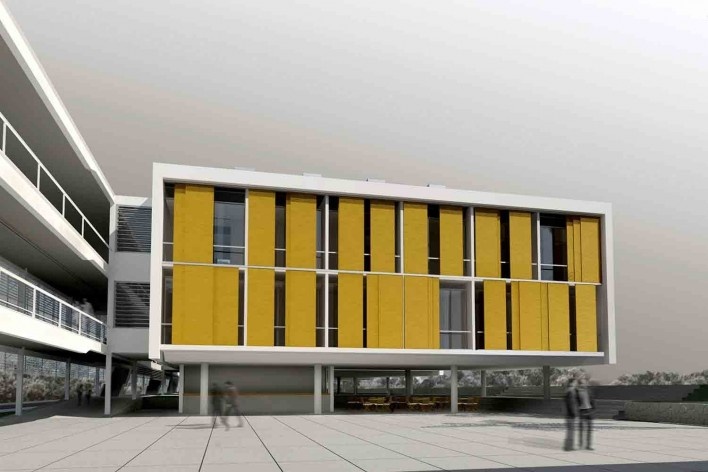 Dormitórios e alojamentos para professores e estudantes, concurso, Miraflores, Panamá, 2008. Sic Arquitetura<br />Imagem divulgação 