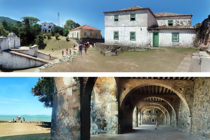 Fortaleza de Santa Cruz, conjunto urbano e quartel, Ilha de Anhatomirim, Governador Celso Ramos SC<br />Fotos Victor Hugo Mori 