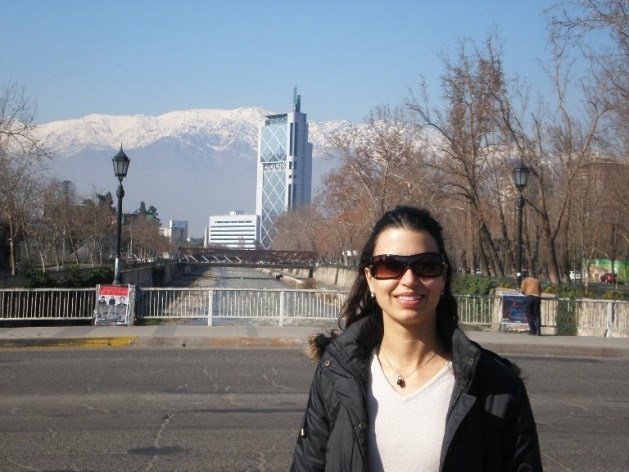 Raquel Egídio em Santiago do Chile