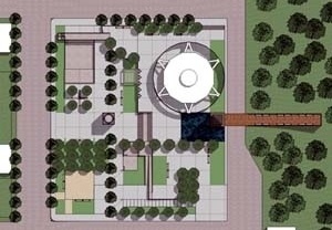 Planta da Praça<br />Imagem do autor do projeto 