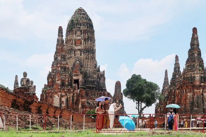 Templo de Wat Chai Watthanaram, Birmânia<br />Foto Victor Hugo Mori 