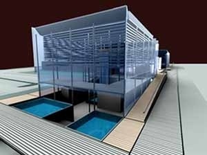 Maquete do conjunto<br />Imagem dos autores do projeto 