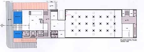 Planta cota 715,00<br />Imagem dos autores do projeto 