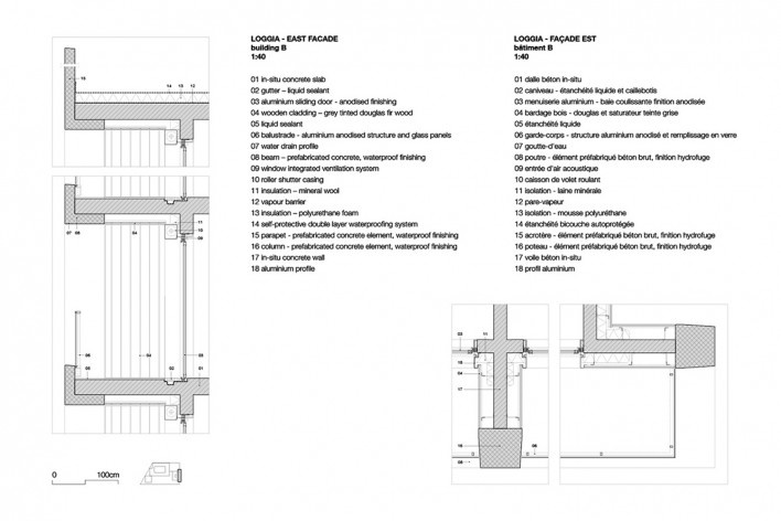Bottière Chénaie, details, Nantes, France, 2019. Architects Kees Kaan, Vincent Panhuysen, Dikkie Scipio (authors) / Kaan Architecten<br />Imagem divulgação/ disclosure image/ divulgation  [Kaan Architecten]