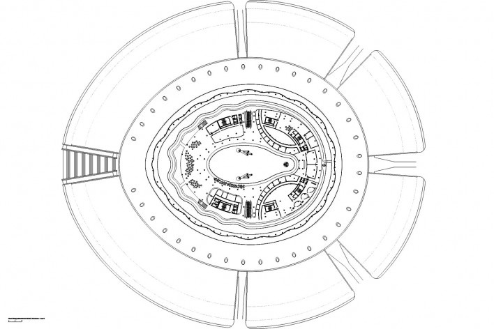 Floor plan level 3.“The Khan Shatyr Entertainment Centre”, Astana, Kazakhstan, 2006–2010. Foster+Partners