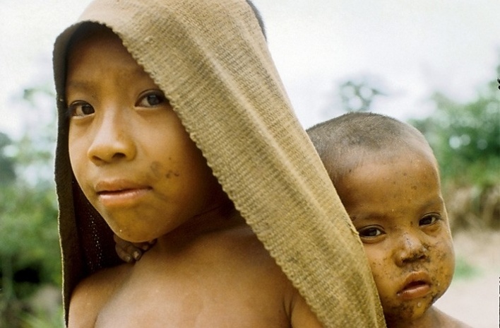 Índio Surui, Sete de Setemnbro, RO, 1982<br />Foto Kim-Ir-Sen 