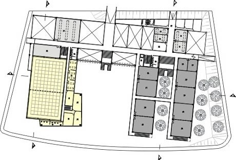 Planta nível 103<br />Imagem dos autores do projeto 