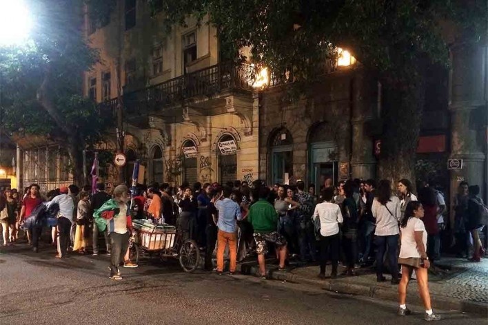 Inauguração da Casa de Estudos Urbanos no bairro da Glória, Rio de Janeiro<br />Foto Abilio Guerra 