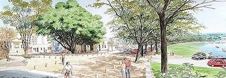 Largo dos Pescadores - perspectiva<br />Imagem dos autores do projeto 