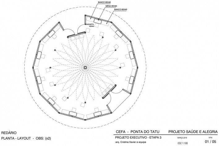 Centro Experimental Floresta Ativa - CEFA, planta redário, RESEX Tapajó-Arapiuns PA. Arquiteta Cristina Xavier<br />Imagem divulgação 