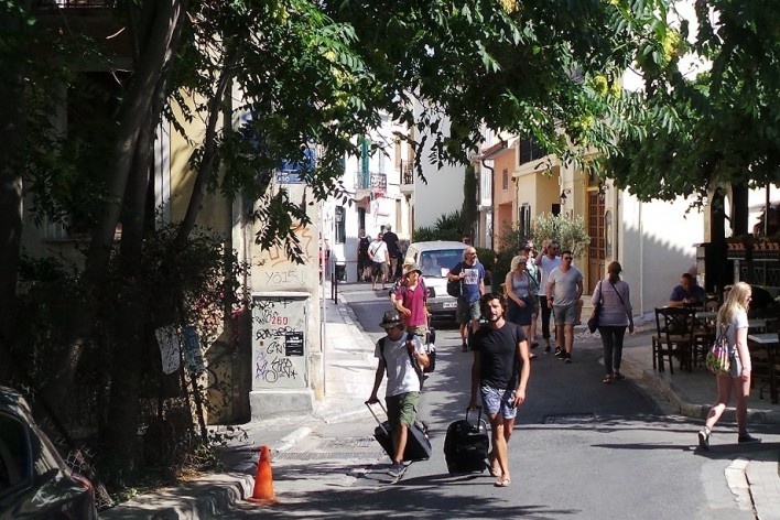 Cena urbana, Atenas, Grécia<br />Foto André Luiz Joanilho 