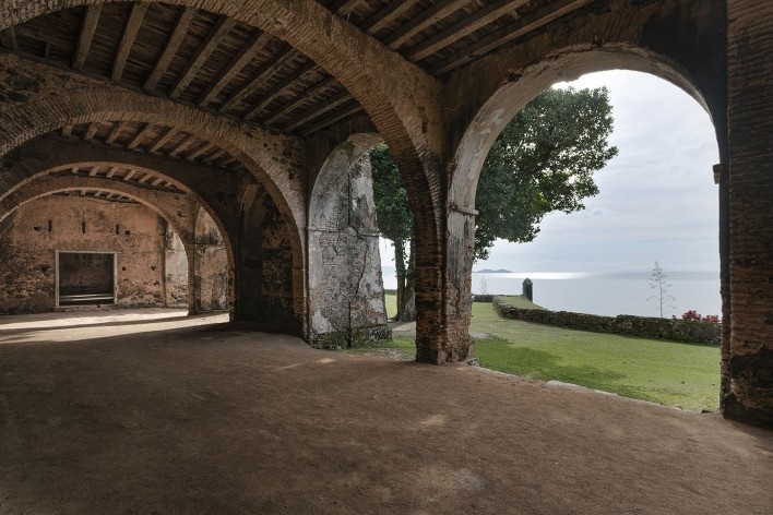 Fortaleza de Santa Cruz do Anhatomirim, Ilha de Anhatomirim, Governador Celso Ramos<br />Foto Ronaldo Azambuja 
