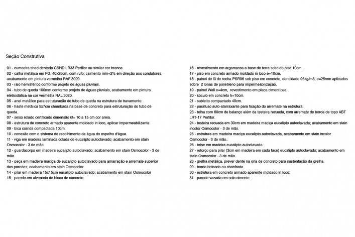 Moradas infantis, seção construtiva (índice), Formoso do Araguaia TO, 2015. Escritórios Rosenbaum e Aleph Zero<br />Imagem divulgação 