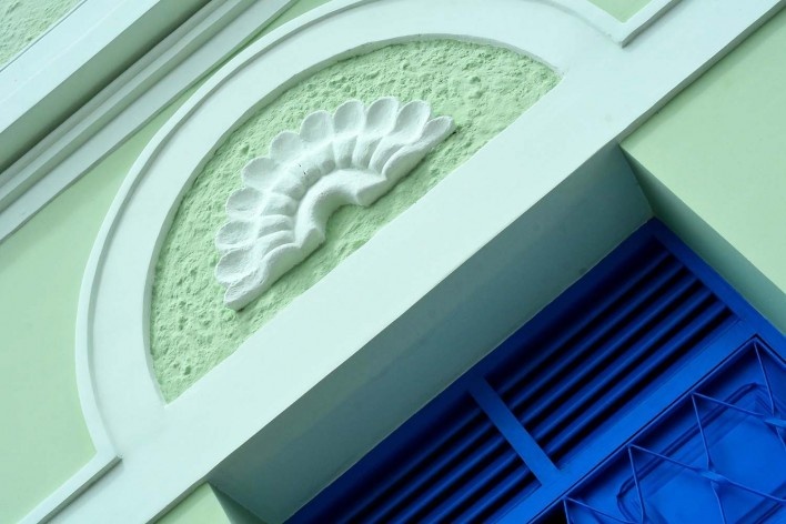 Detalhe fachada leste<br />Foto Augusto Pessoa 