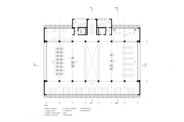 Planta 3° Pavimento<br />Imagem dos autores 