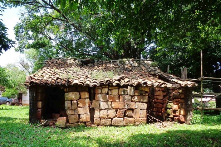 Casa de pedra da Missão de São Nicolau RS<br />Foto Victor Hugo Mori 