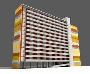 Edifício Habitacional<br />Imagem dos autores do projeto 