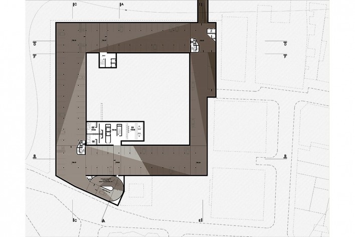 Readequação para o Pateo do Colégio, planta cota 739, São Paulo SP Brasil, 2013. Arquiteto Pedro Mendes da Rocha/ Arte 3 Arquitetura<br />Imagem divulgação  [Acervo Arte 3 Arquitetura]