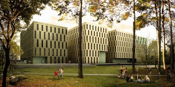 campus visto da praça