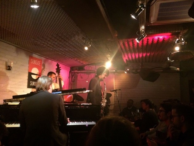 Sessão de jazz na região de Châtelet, imediações do percurso Centro<br />Foto Simone Carneiro 