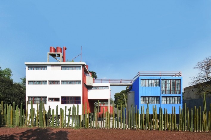 Casas-estúdio de Diego Rivera e Frida Kahlo, 1931. Arquiteto Juan O'Gorman<br />Foto Victor Hugo Mori 
