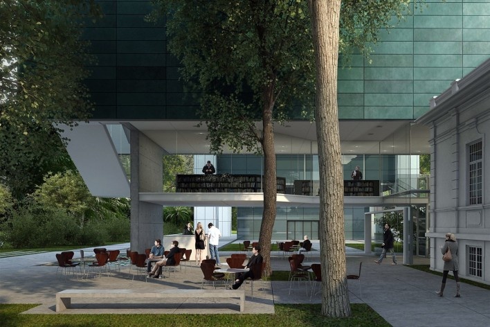 Museu da Diversidade Sexual, perspectiva externa. AUM Arquitetos, 2014<br />Imagem divulgação 