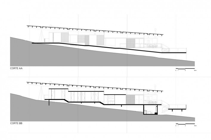 Palicourea House, AA and BB sections (block B), São Jorge GO Brasil, 2021. Architects Daniel Mangabeira, Henrique Coutinho and Matheus Seco / Bloco Arquitetos<br />Imagem divulgação / disclosure image  [Bloco Arquitetos]