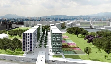 Perspectiva do parque<br />Imagem dos autores do projeto 