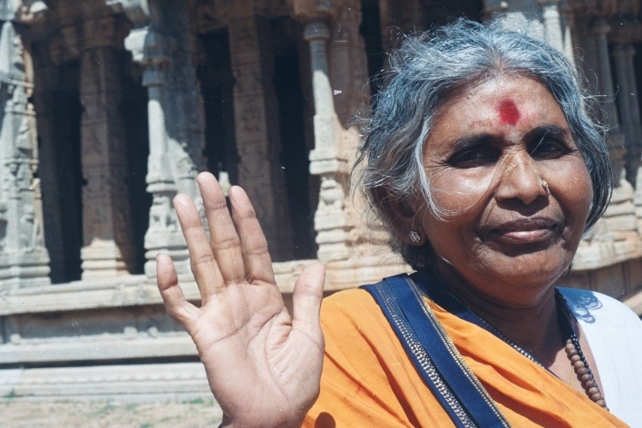 Namaste, Hempi, Índia<br />Foto Fabricio Fernandes 