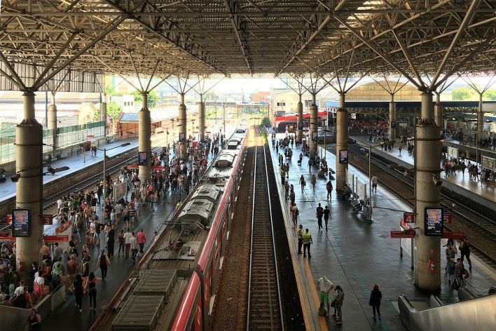 Gare da Estação Brás, São Paulo<br />Foto Abilio Guerra 