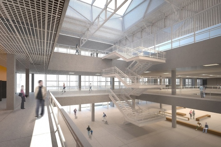Concurso de Propostas Arquitetônicas para o futuro SESC Guarulhos, 8º lugar. Andrade Morettin Arquitetos<br />Desenho equipe 
