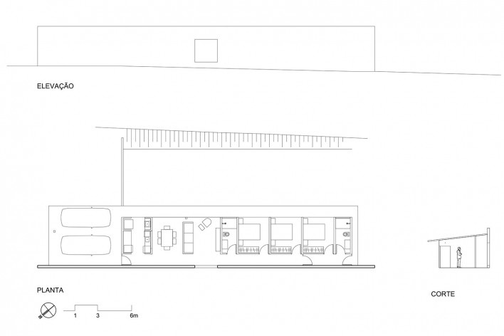 Casa do Agricultor, desenhos técnicos, Porto Feliz SP, 2023. Arquiteto Felipe SS Rodrigues (autor)<br />Imagem divulgação  [Arquiteto Felipe SS Rodrigues]