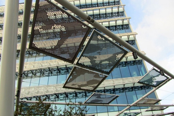 Edifícios com alta tecnologia: corte a plasma<br />Foto Gabriela Celani 