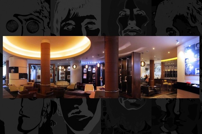 Panorâmica do saguão de entrado do Hotel Hard Day’s Night<br />Foto Victor Hugo Mori 