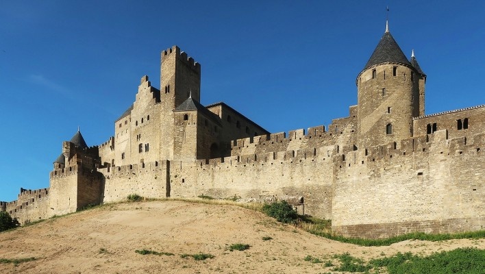 Castelo de Carcassonne, França<br />Foto Victor Hugo Mori 