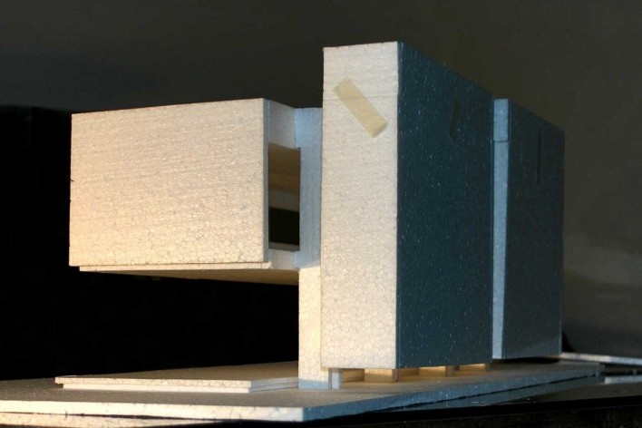 Casa en el aire. Maqueta. Sergio Fanego, Larissa Rojas, Miguel Duarte. Luque, Paraguay. 2008-2010.