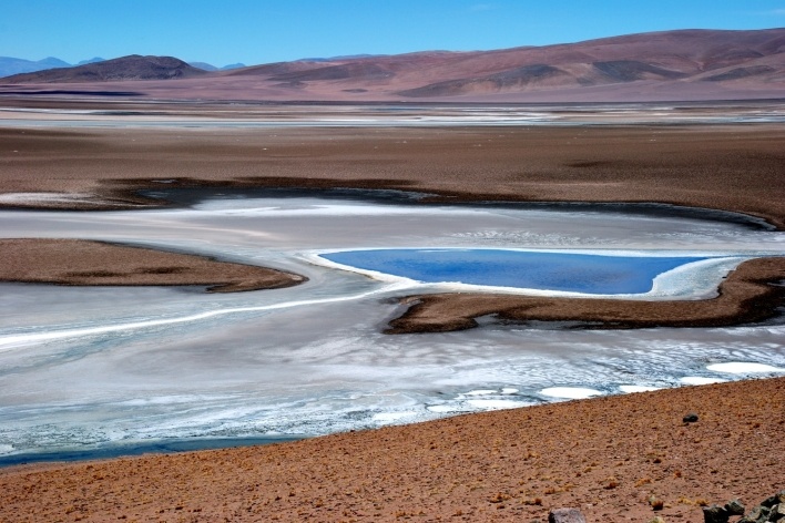 Laguna altiplânica<br />Foto José Tabacow 