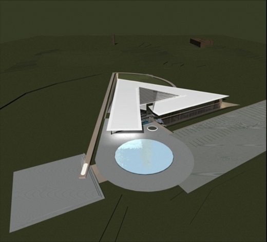 Perspectiva aérea<br />Desenho do escritório 