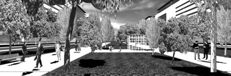 Grande Praça Linear<br />Imagem dos autores do projeto 