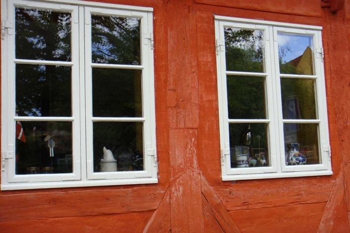 Detalhe construtivo em enxaimel, em Helsingør, Copenhague, Dinamarca<br />Foto Cristina Meneguello 