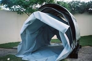 Abrigo/Manifesto para Moradores de Rua<br />Imagem do autor do projeto 