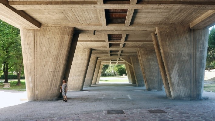 Unidade Habitacional de Marselha, 1947-1952, arquiteto Le Corbusier<br />Foto Victor Hugo Mori 