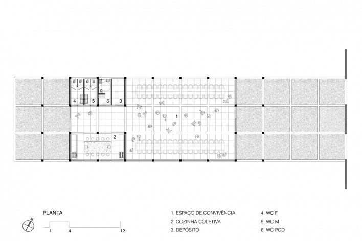 Pavilhão da Agrofloresta, planta, Porto Feliz SP, 2023. Arquiteto Felipe SS Rodrigues (autor)<br />Imagem divulgação  [Arquiteto Felipe SS Rodrigues]