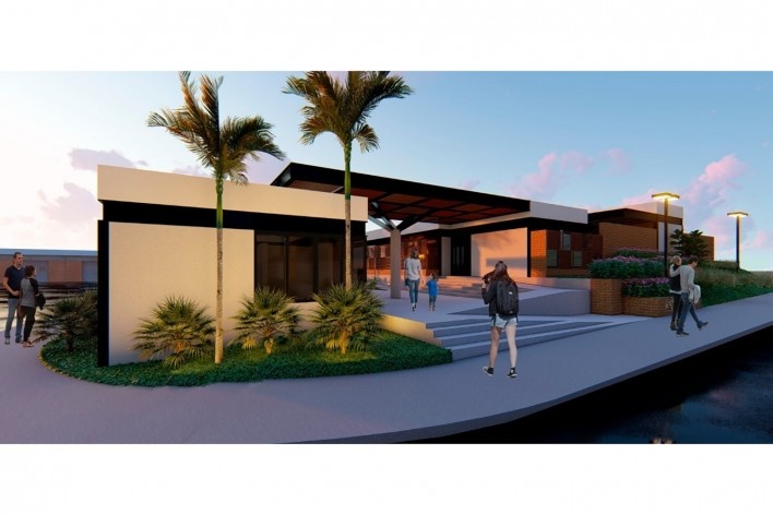 Casa Vênus, maquete eletrônica, Presidente Prudente SP, 2021. Arquiteta Juliana Menegassi<br />Imagem divulgação  [Acevo Juliana Menegassi]