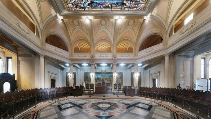 Museu do Café em Santos<br />Fotomontagem Victor Hugo Mori, 2012/2021 