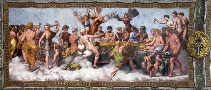 Rafael Sanzio, Loggia di Amore e Psiche, detalhe, Vila Farnesina, Roma<br />Foto Victor Hugo Mori 