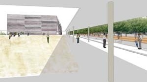 Perspectiva externa<br />Imagem dos autores do projeto 