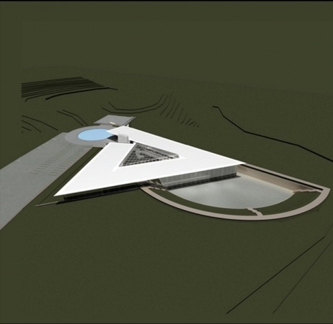 Perspectiva aérea<br />Desenho do escritório 