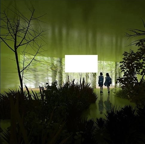 Concurso Internacional para Projeto Arquitetônico do Museu Exploratório de Ciências da Unicamp, vista ilustrativa do interior dos “cubos”, parte das áreas de exposição com controle de iluminação, ventilação e acesso a, menção honrosa. Arquitetos Alessandr<br />Imagem equipe 