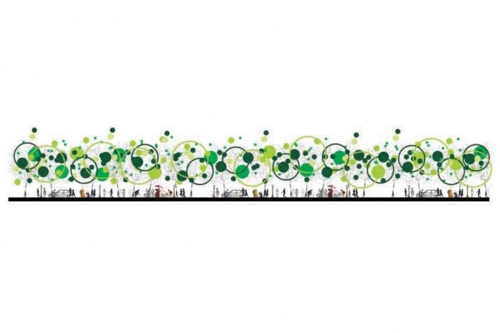 Ecos na Paisagem, faixa-verde, Augusto Aneas, 2º. prêmio categoria profissional/projetos, Centro de São Paulo, SP, 2007-2008.